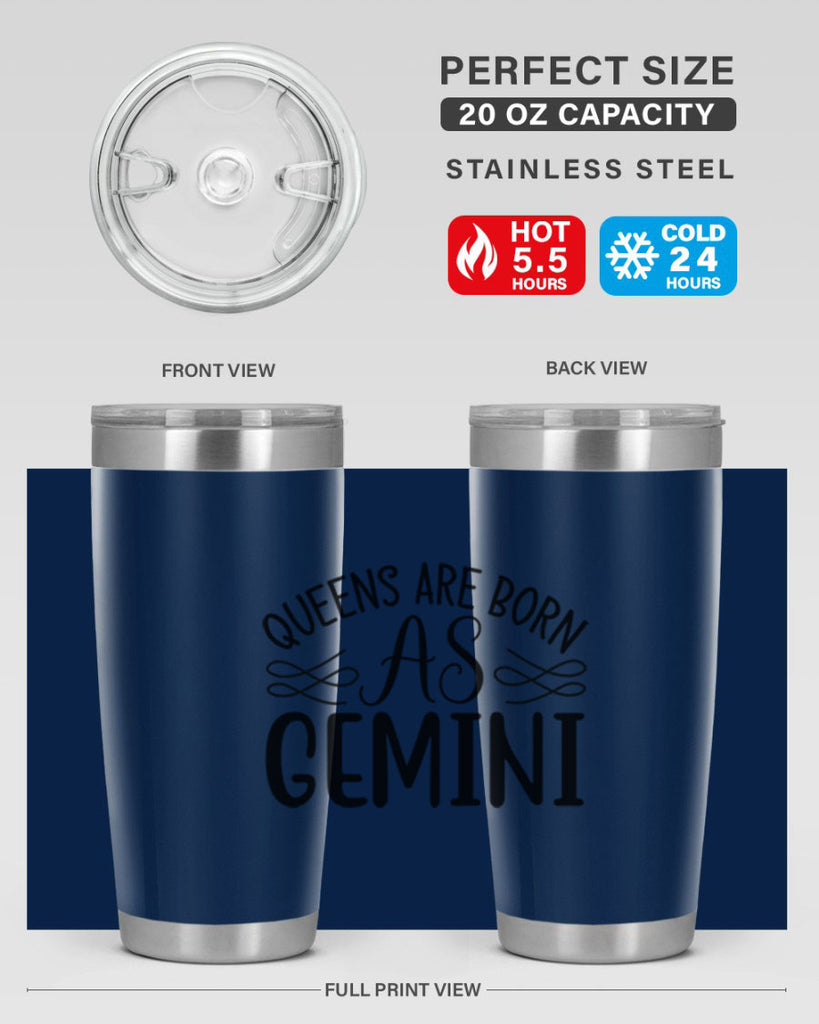 queens are born as gemini 392#- zodiac- Tumbler