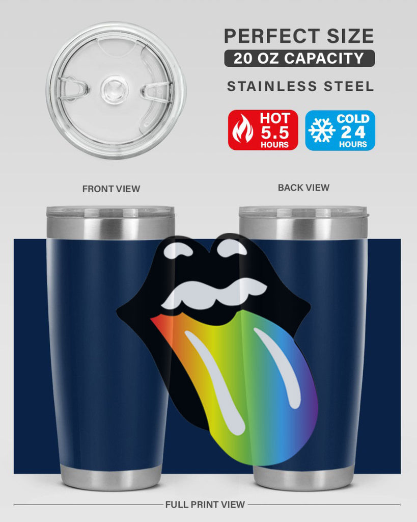 rainbow mouth and tongue 5#- lgbt- Tumbler