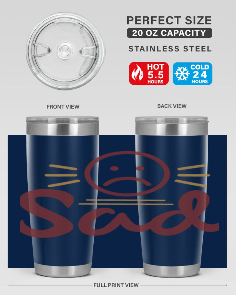 sad 5#- fathers day- Tumbler