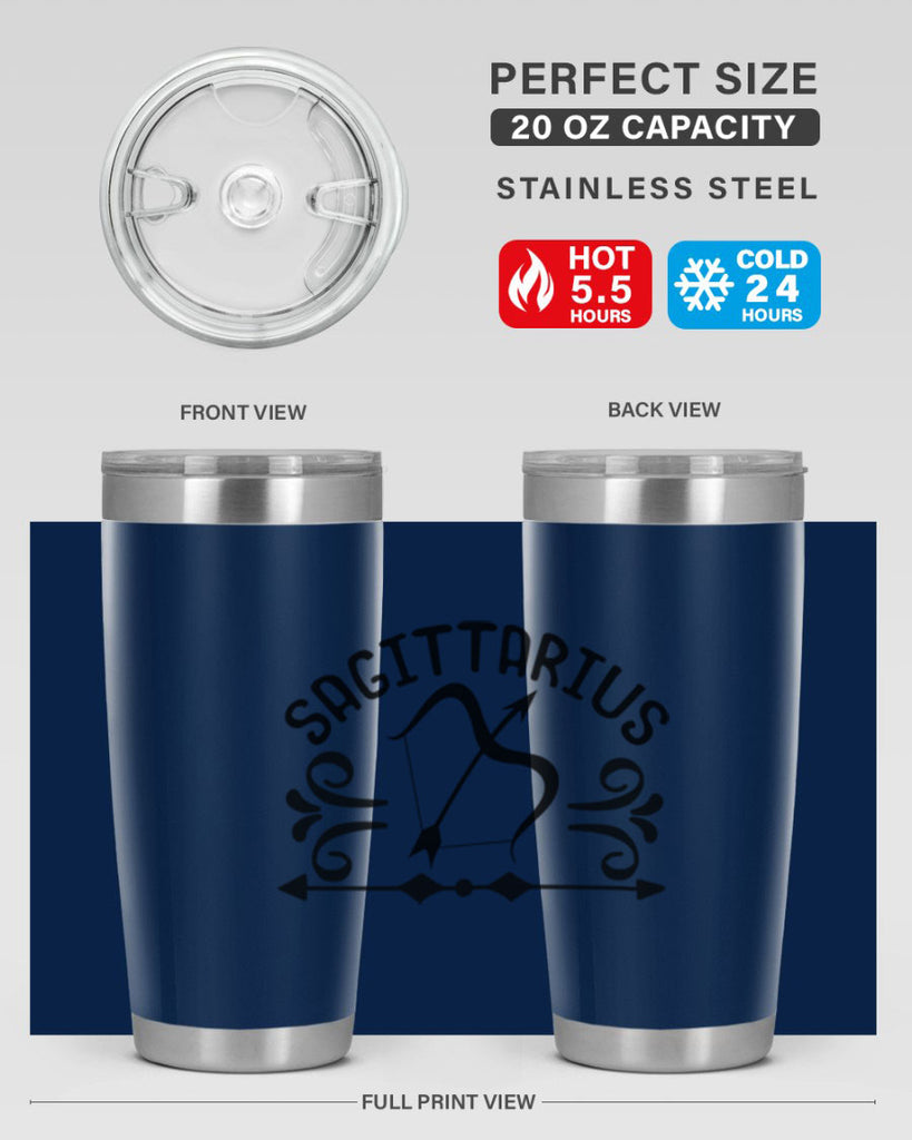 sagittarius 409#- zodiac- Tumbler