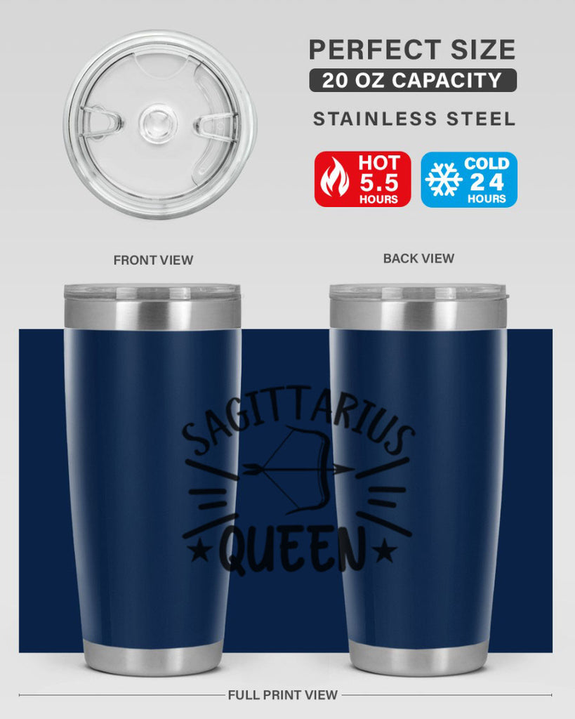 sagittarius queen 411#- zodiac- Tumbler