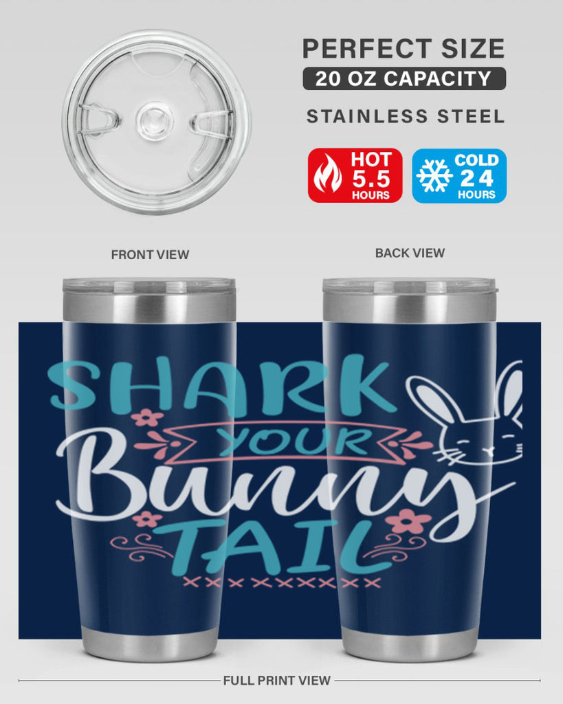 shark your bunny tail 9#- easter- Tumbler