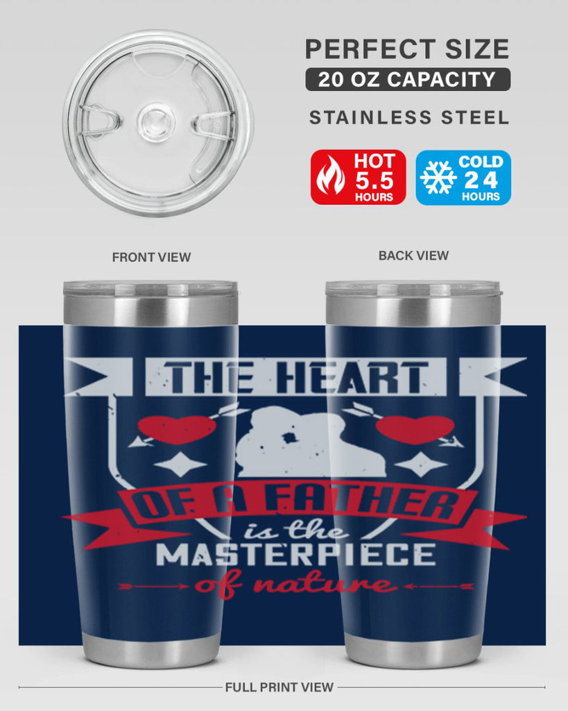 the heart of a father 159#- fathers day- Tumbler