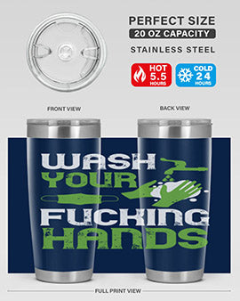 wash your fucking hands Style 14#- corona virus- Cotton Tank