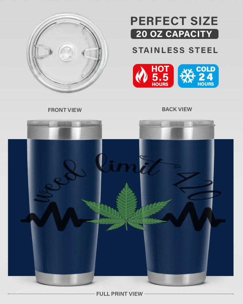 weed limit 420 cannabis heartbeat 292#- marijuana- Tumbler