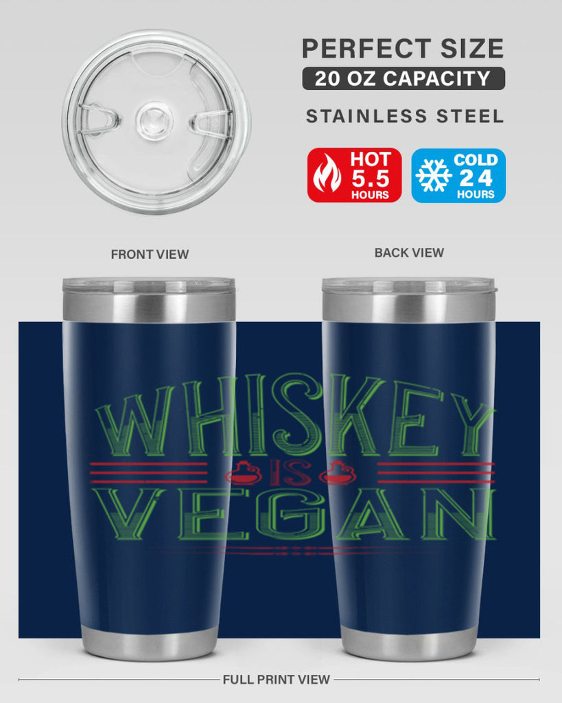 whiskey is vegan 110#- vegan- Tumbler