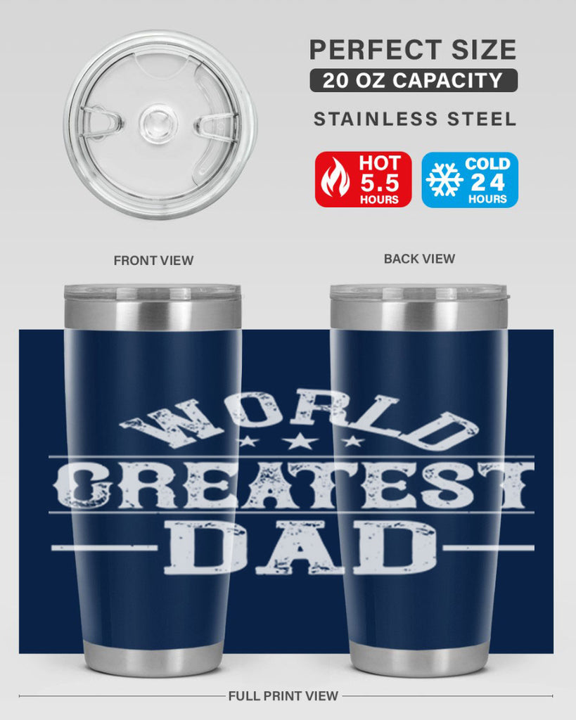 world greatest dad 143#- fathers day- Tumbler