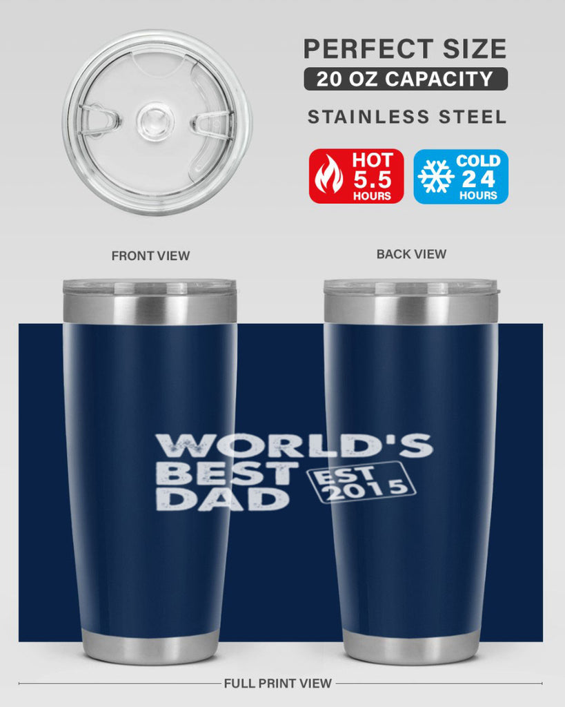 world is best dad est m 62#- dad- Tumbler