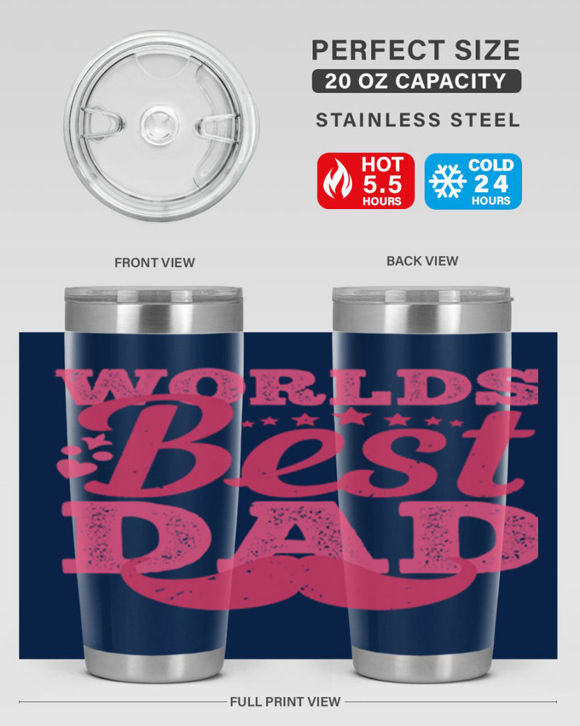 worlds best dad 142#- fathers day- Tumbler