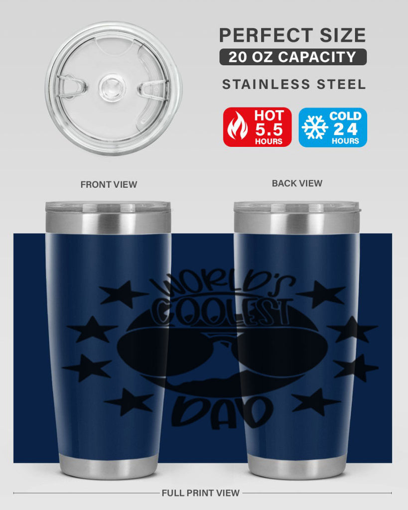 worlds coolest dad 11#- fathers day- Tumbler