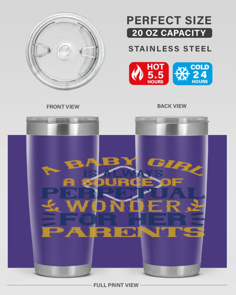 A baby girl is always a source of perpetual wonder for her parents Style 142#- baby- tumbler