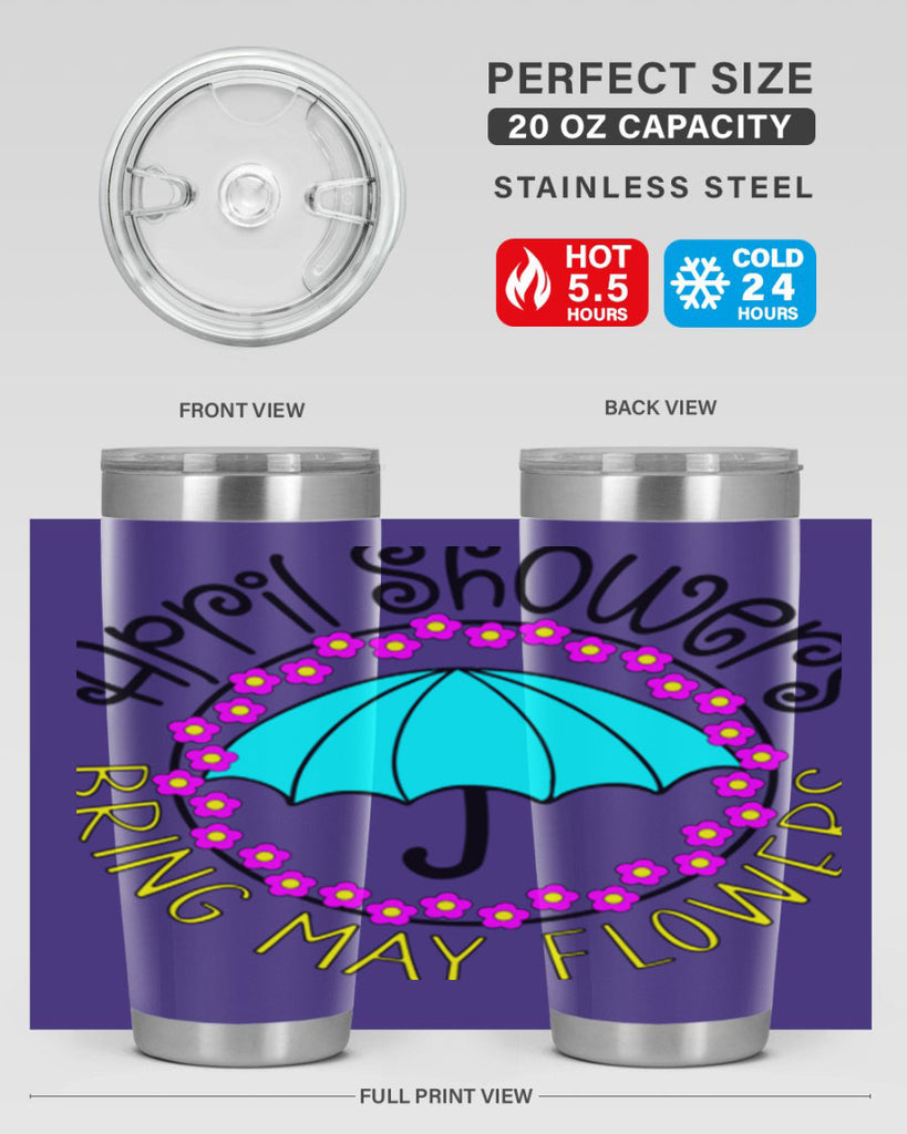 April showers21#- spring- Tumbler