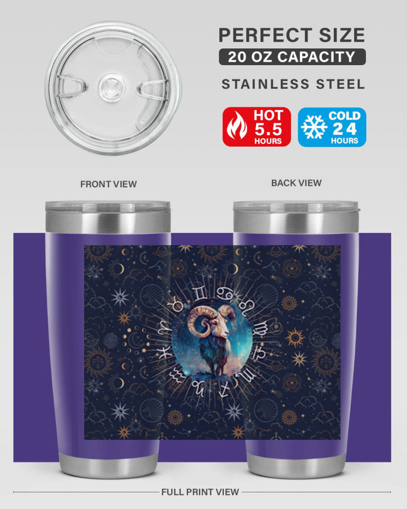 Aries Straigth 95#- zodiac- Tumbler