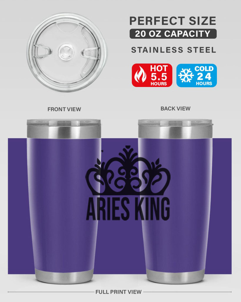 Aries king 107#- zodiac- Tumbler