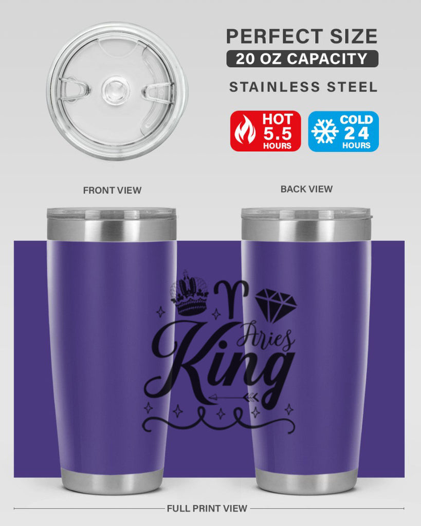 Aries king 111#- zodiac- Tumbler