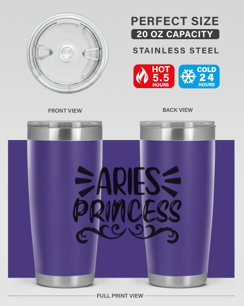 Aries princess 117#- zodiac- Tumbler