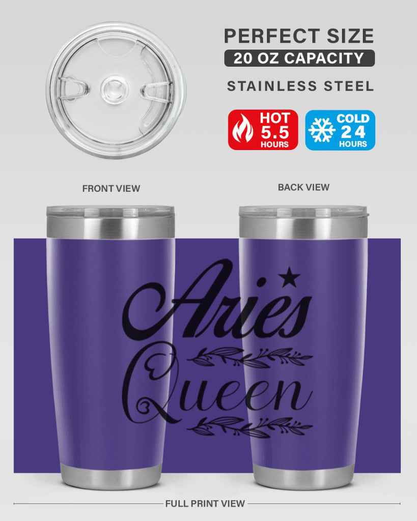 Aries queen 119#- zodiac- Tumbler