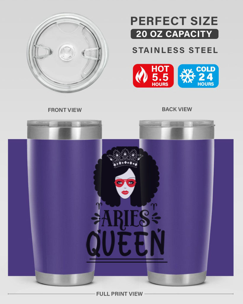 Aries queen 120#- zodiac- Tumbler