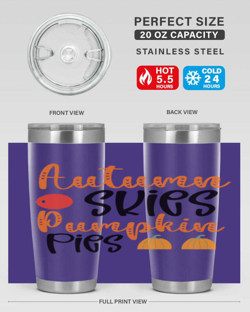 Autumn Skies Pumpkin Pies 30#- fall- Tumbler