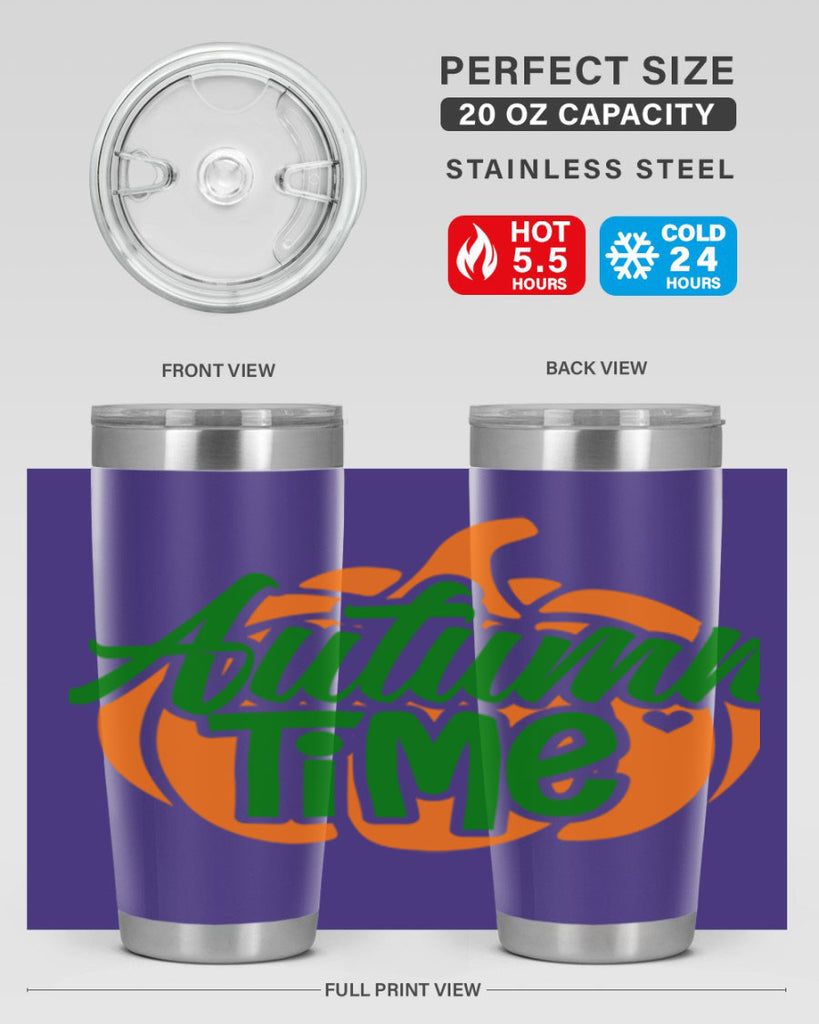 Autumn Time 34#- fall- Tumbler