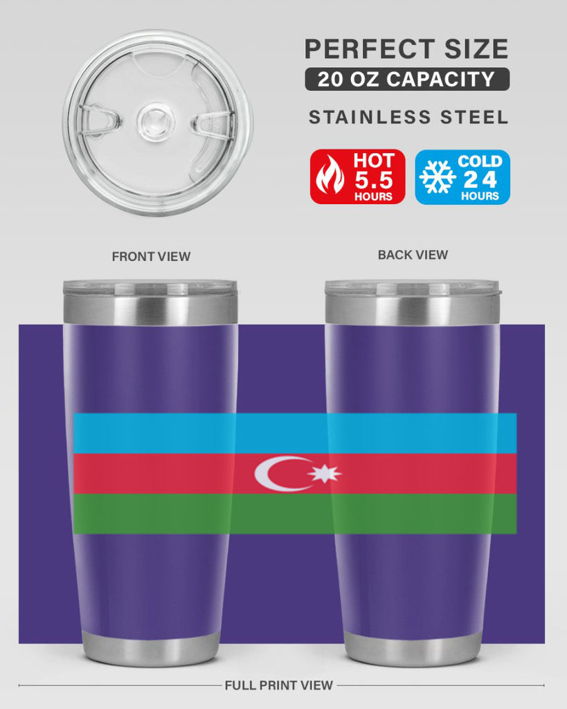 Azerbaijan 187#- world flags- Tumbler