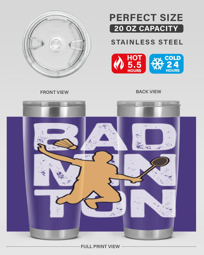 Bad 1452#- badminton- Tumbler