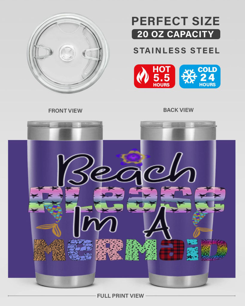Beach Please Im A Mermaid 59#- mermaid- Tumbler