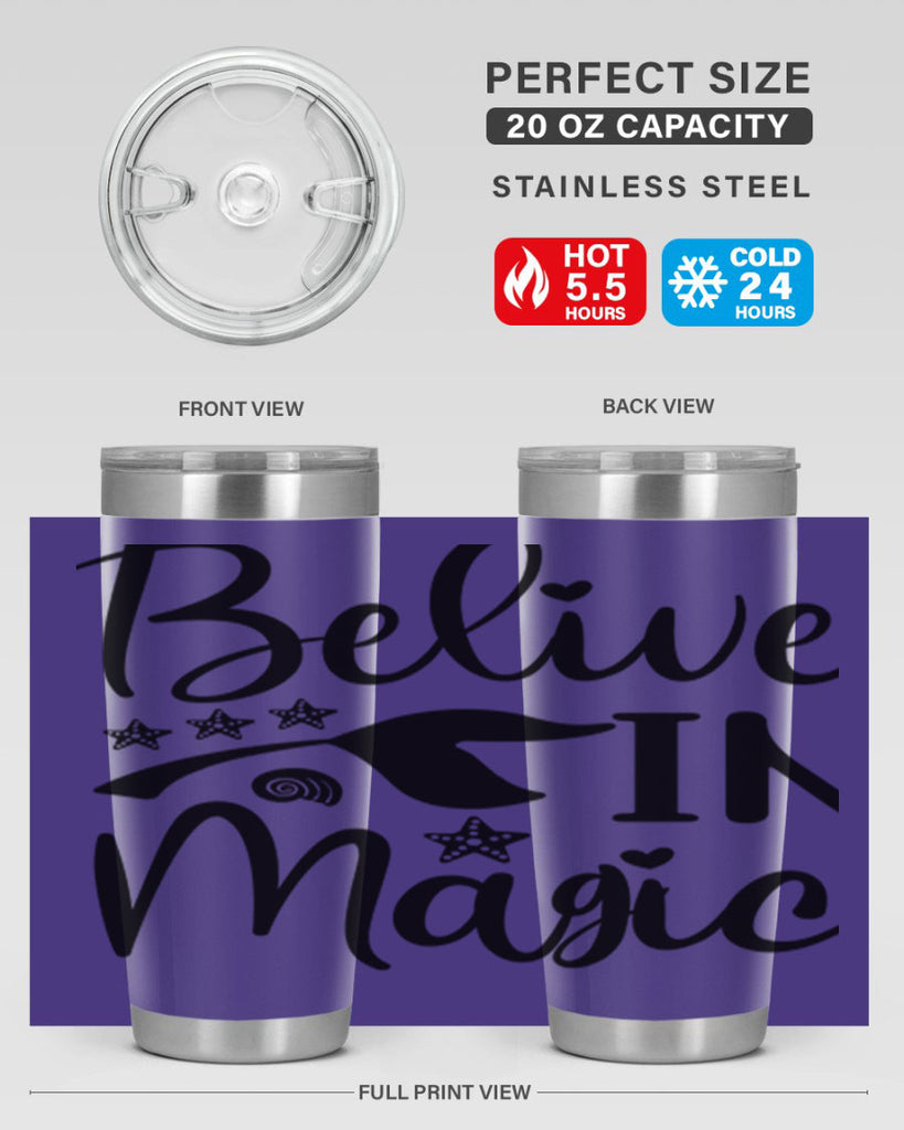 Belive in magic design 66#- mermaid- Tumbler