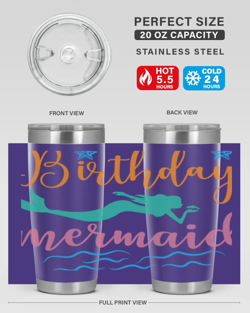 Birthday Mermaid Design 79#- mermaid- Tumbler