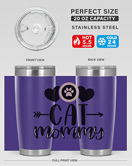 Cat Mommy Style 87#- cat- Tumbler