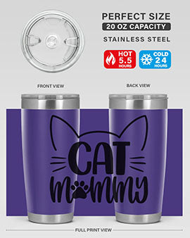 Cat Mommy Style 88#- cat- Tumbler