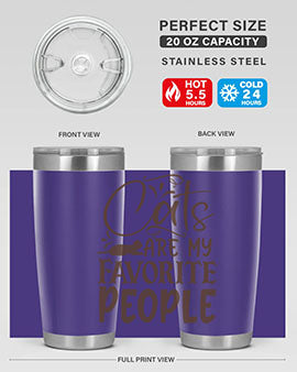 Cats Are My Favorite People Style 7#- cat- Tumbler