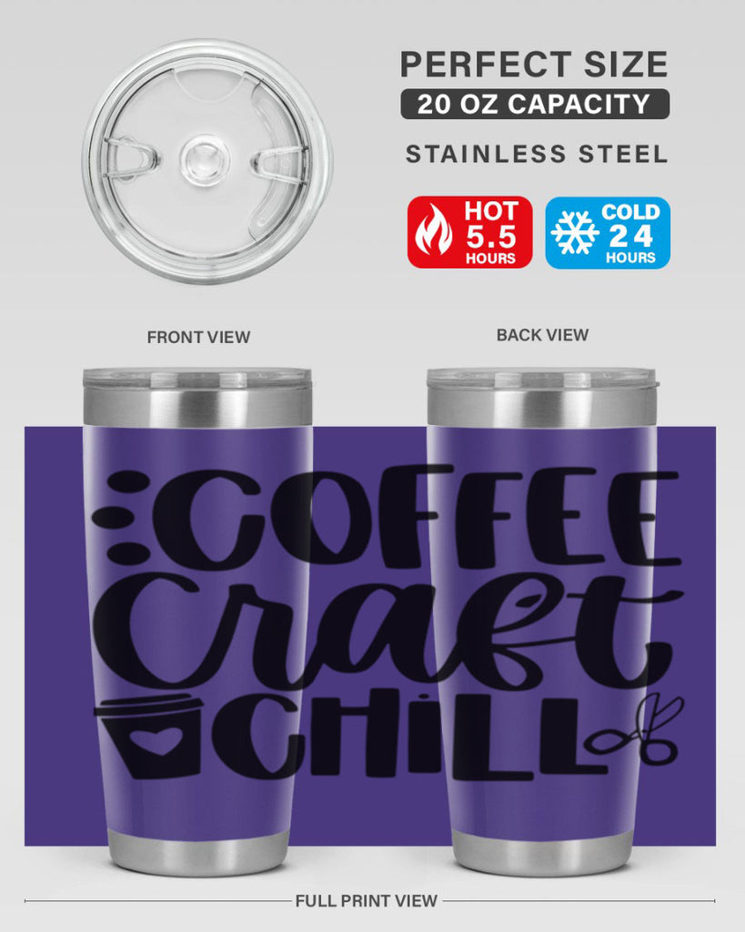 Coffee Craft Chill 42#- crafting- Tumbler