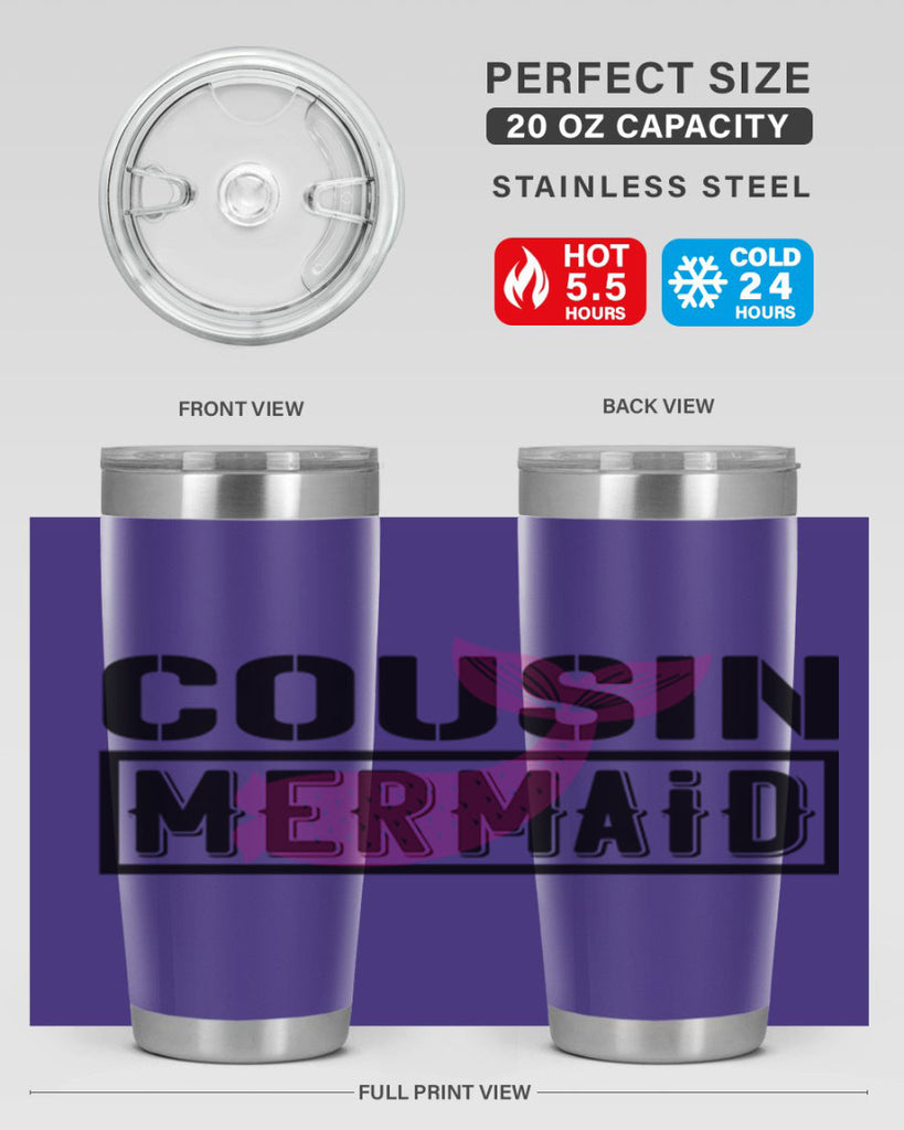 Cousin mermaid 87#- mermaid- Tumbler