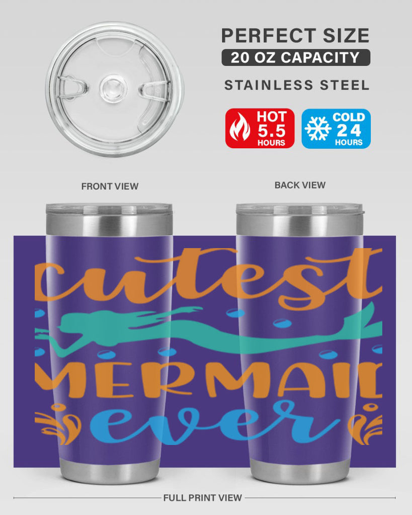 Cutest Mermaid Ever Design 102#- mermaid- Tumbler
