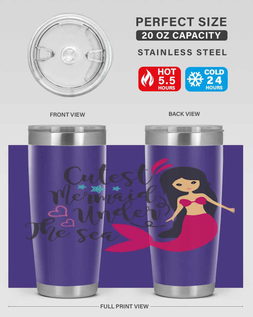 Cutest Mermaid under the sea 95#- mermaid- Tumbler