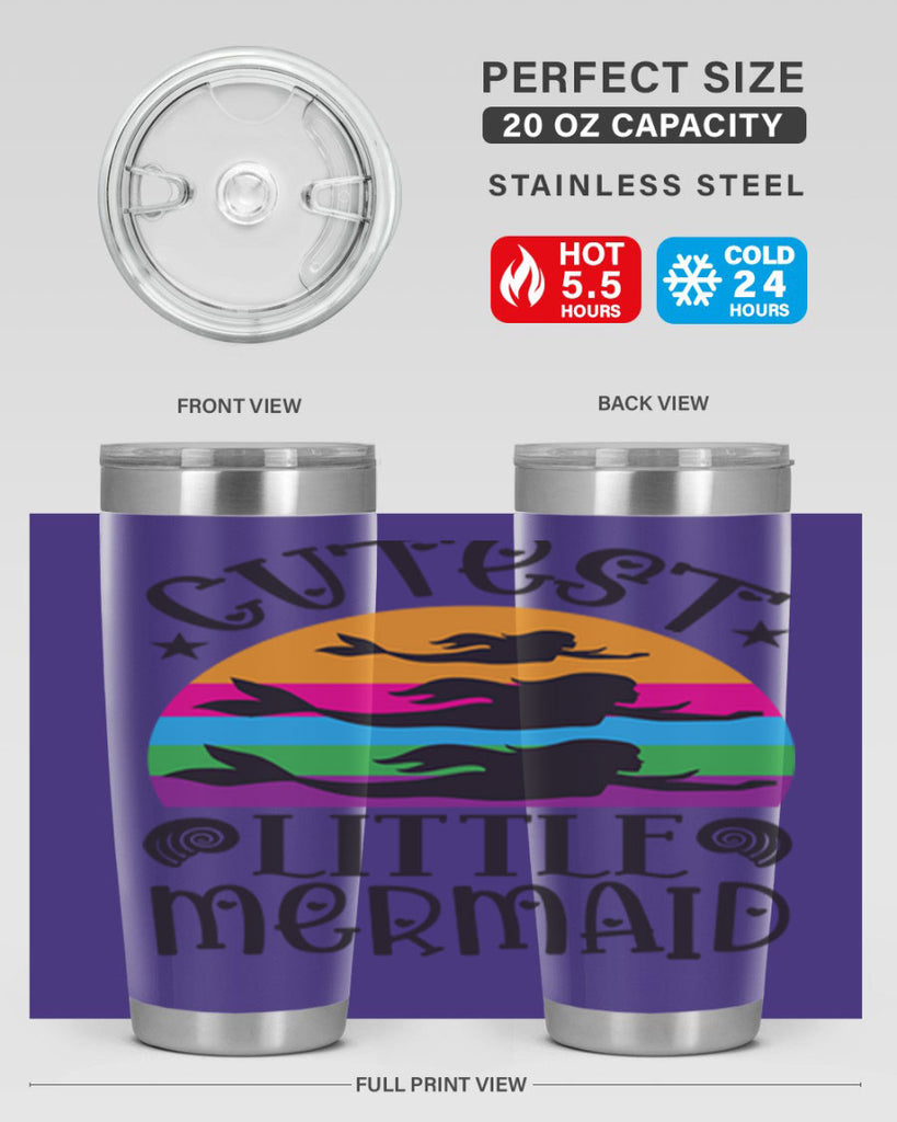Cutest little mermaid 96#- mermaid- Tumbler