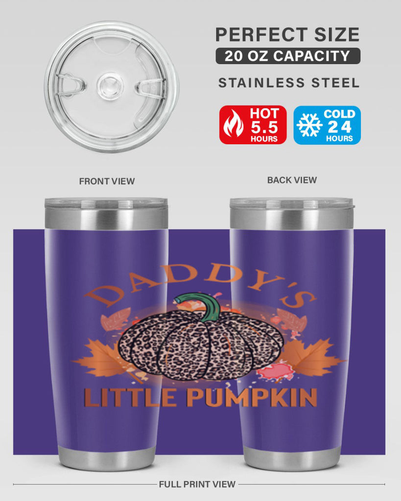 Daddys Little Pumpkin 67#- fall- Tumbler