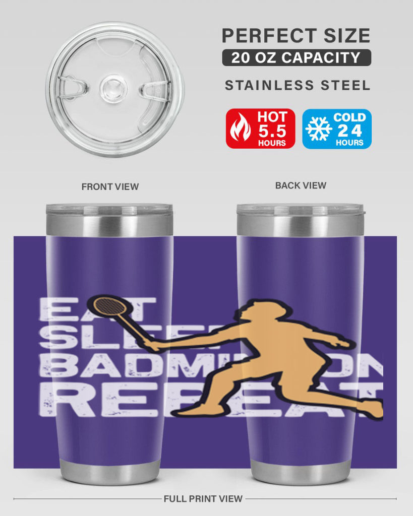 Eat 1286#- badminton- Tumbler