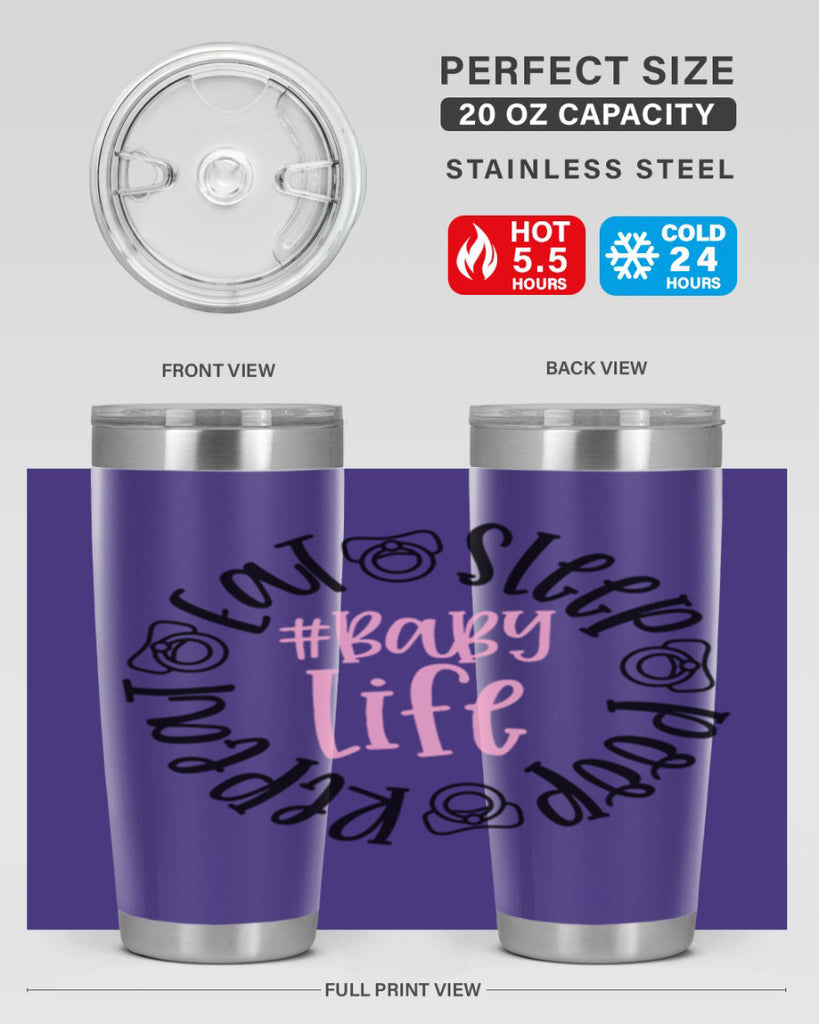 Eat Sleep Poop Repeat BabyLife Style 97#- baby- tumbler