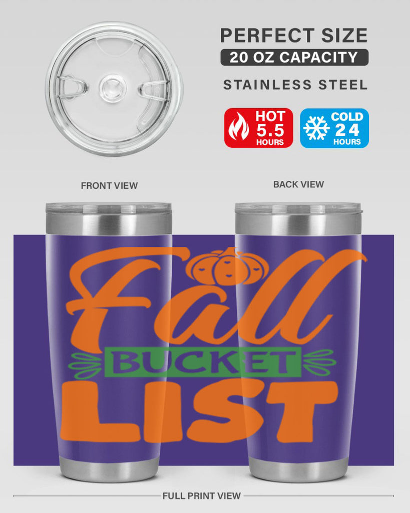 Fall Bucket List 93#- fall- Tumbler
