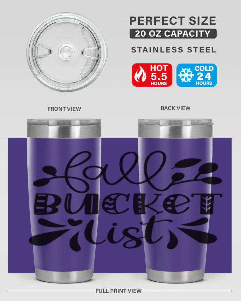 Fall Bucket List 94#- fall- Tumbler