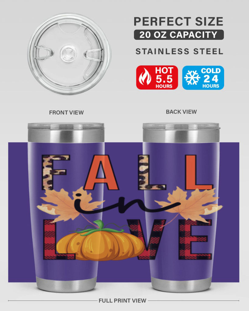 Fall in Love 104#- fall- Tumbler