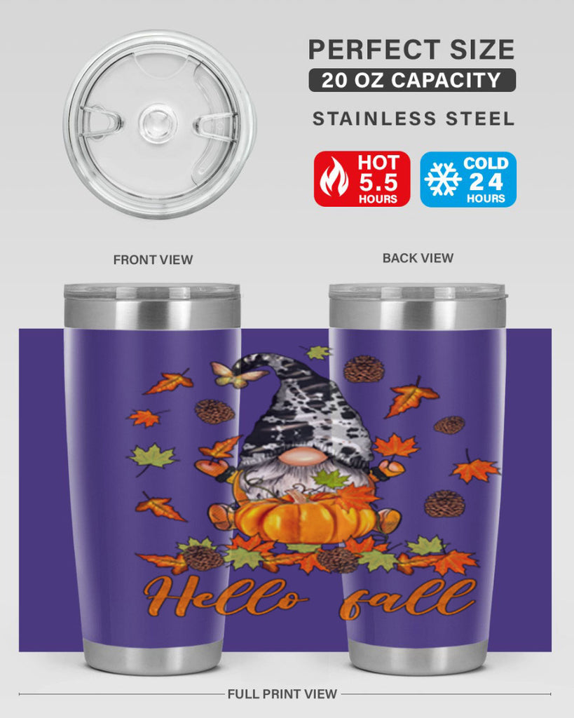 FallGnomeHelloAutumn 150#- fall- Tumbler