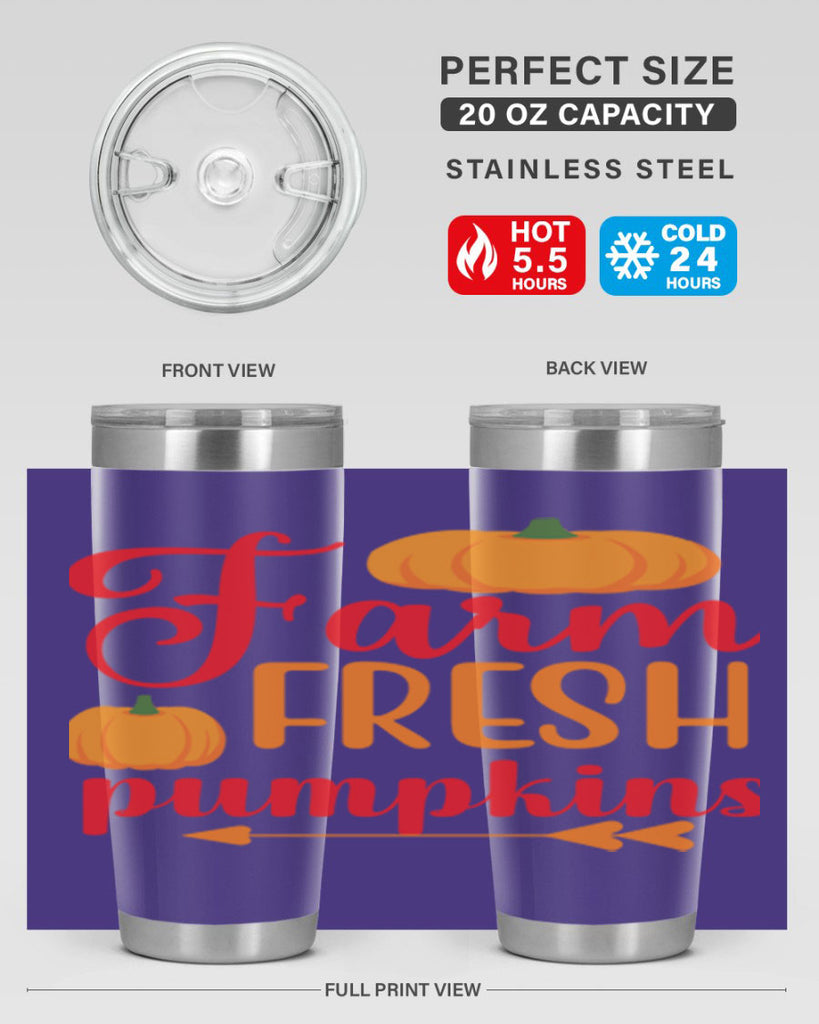 FarmFreshPumpkins 177#- fall- Tumbler