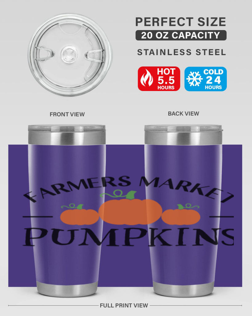 Farmers Market Pumpkins 178#- fall- Tumbler