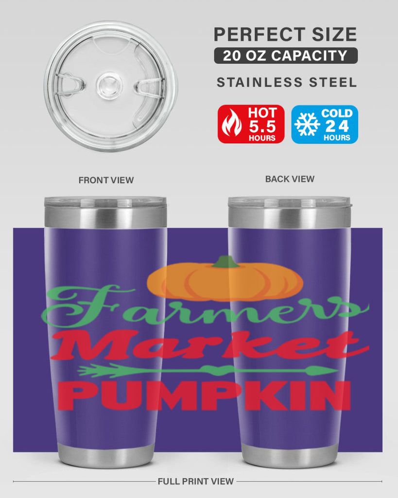 FarmersMarketPumpkin 180#- fall- Tumbler