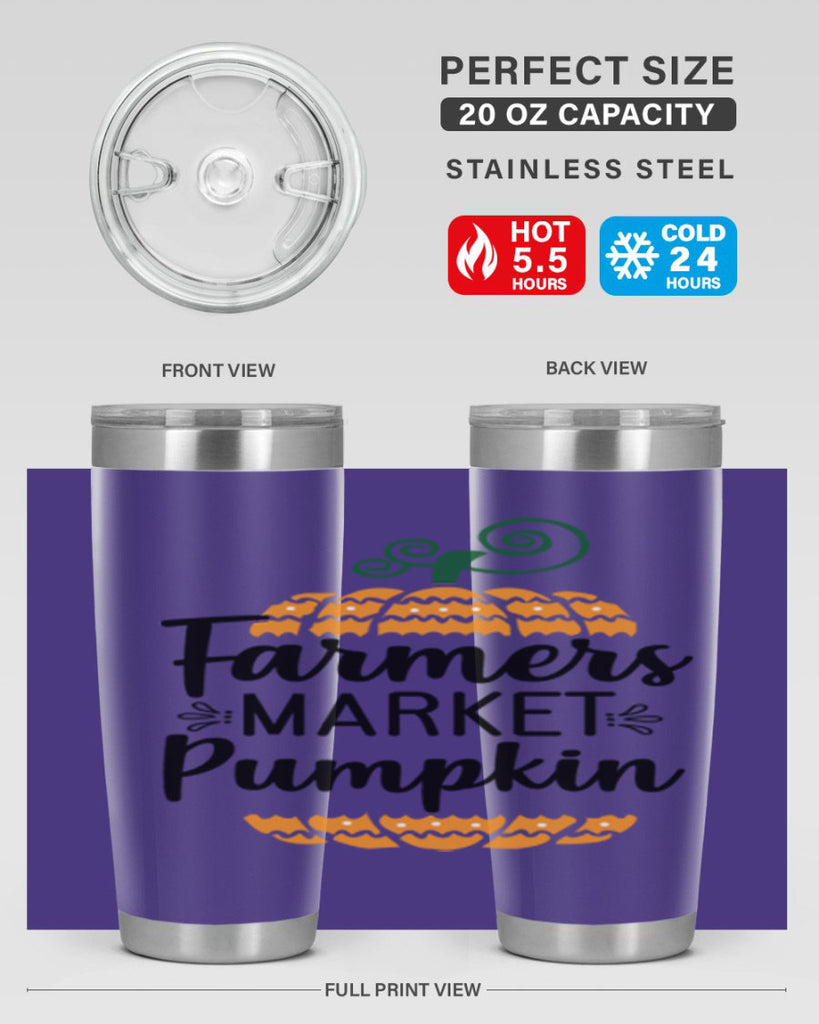 Farmersmarketpumpkin 179#- fall- Tumbler
