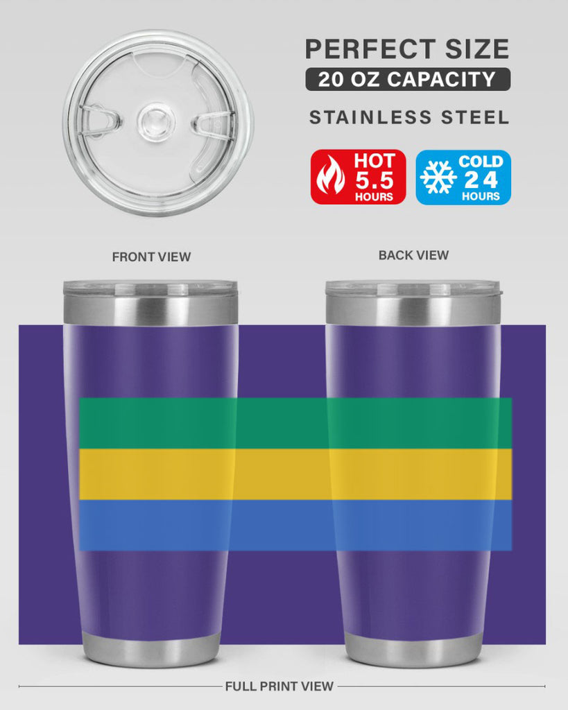Gabon 136#- world flags- Tumbler