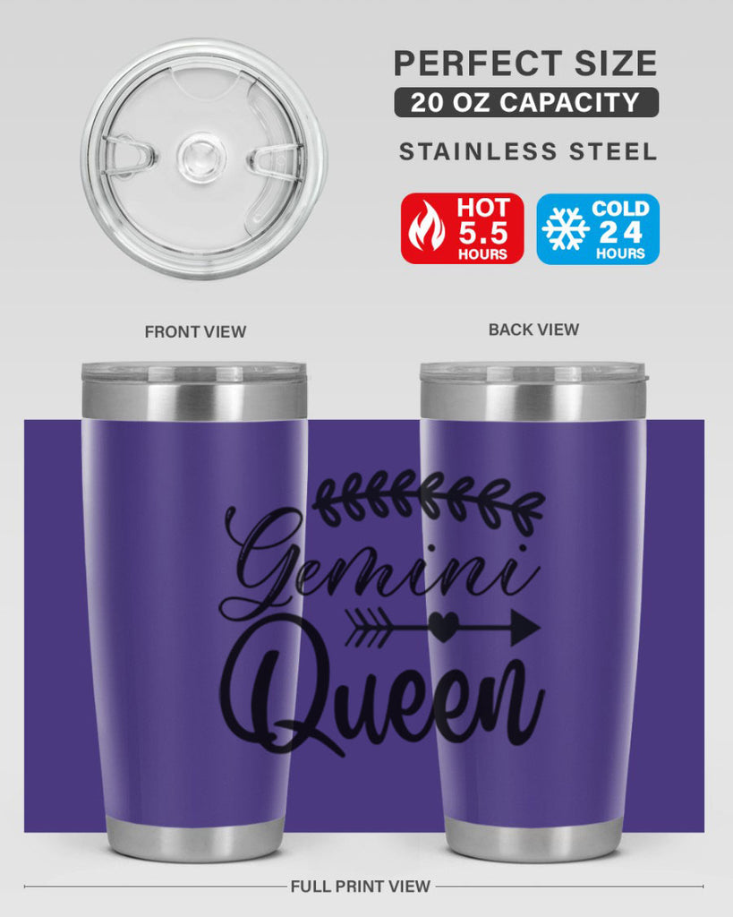 Gemini queen 232#- zodiac- Tumbler